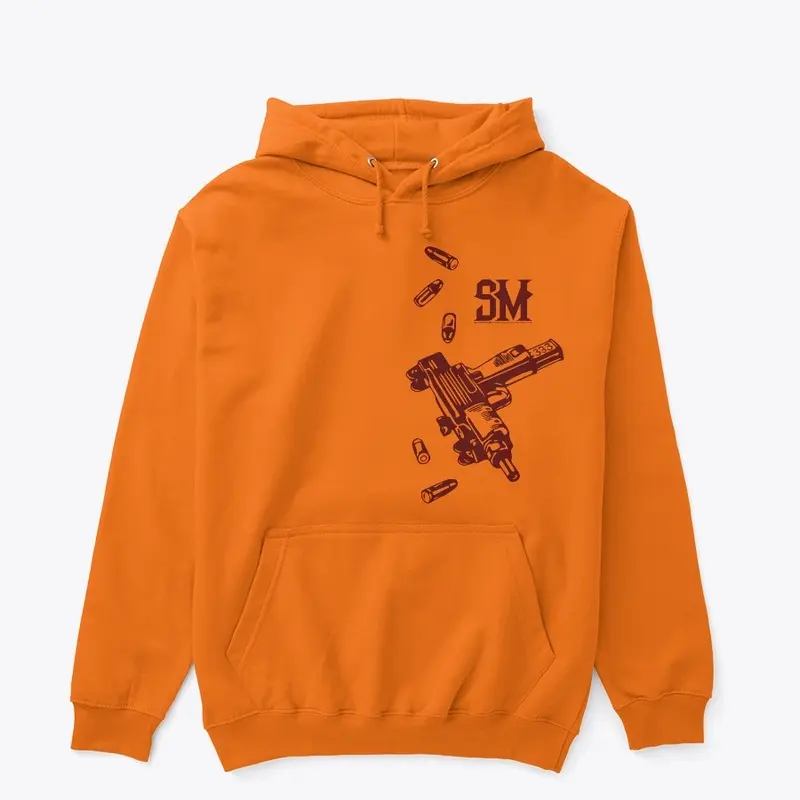 TAKE CARE HOODIE (SAFETY ORANGE + WHITE)